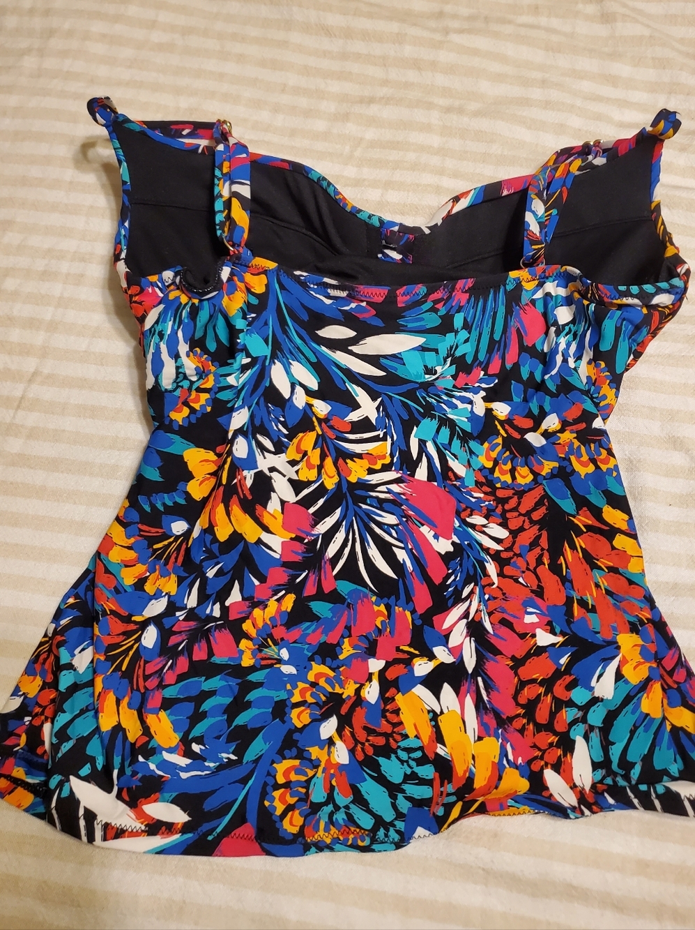 Print Tankini Swim Top - Picture 2 of 3